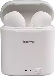 denver twe 46 white truly wireless bluetooth earbuds photo