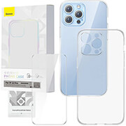baseus transparent case and tempered glass set corning iphone 13 pro photo