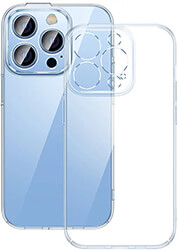 baseus crystal transparent case and tempered glass set iphone 14 pro photo