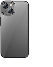 baseus glitter transparent case and tempered glass set iphone 14 plus black photo