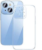 baseus crystal transparent case and tempered glass set iphone 14 plus photo