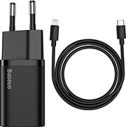 baseus super si quick charger 1c 20w cable type c to lightning iphone ipad 1m black photo