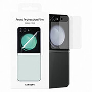 samsung pentru galaxy z flip5 f731 front cover clear screen protector 2 pack transparent photo