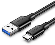 charging cable usb 30 ugreen us184 type c black nickel 1m 20882 photo