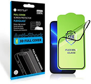 bestsuit flexible hybrid glass 5d for apple iphone 15 pro black photo