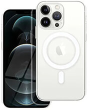 clear mag cover case with camera protection with magsafe for iphone 12 pro photo