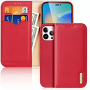 dux ducis hivo leather wallet case for apple iphone 15 pro czerwone photo