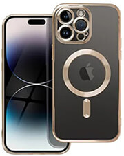 electro mag cover case with magsafe for iphone 14 plus gold photo