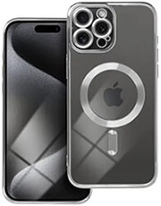 electro mag cover case with magsafe for iphone 15 pro max silver photo
