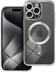 electro mag cover case with magsafe for iphone 15 pro silver photo