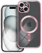 electro mag cover case with magsafe for iphone 15 rose gold photo