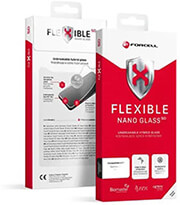 forcell flexible nano glass 5d for iphone 15 black photo