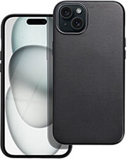 leather mag cover for iphone 15 plus black photo