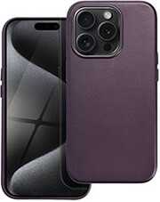 leather mag cover for iphone 15 pro dark violet photo