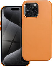 leather mag cover for iphone 15 pro max orange photo