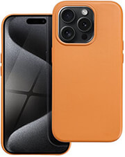 leather mag cover for iphone 15 pro orange photo