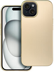 metallic case for iphone 15 gold photo