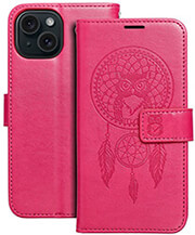 mezzo book case for iphone 15 dreamcatcher magenta photo