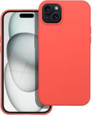 silicone case for iphone 15 plus peach photo