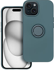 silicone ring case for iphone 15 green photo
