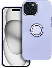 silicone ring case for iphone 15 violet photo
