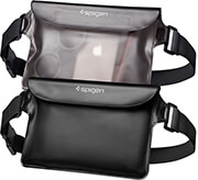 spigen aqua shield waterproof waist bag a620 2 pack black transparent black photo