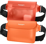 spigen aqua shield waterproof waist bag a620 2 pack sunset orange photo