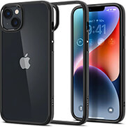 spigen crystal hybrid matte black for iphone 14 plus photo