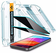 spigen glass tr ez fit privacy 2 pack transparency for iphone 15 pro max photo