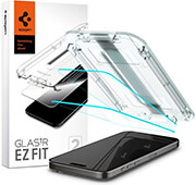 spigen glass tr ez fit 2 pack transparency for iphone 15 pro photo
