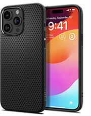 spigen liquid air matte black for iphone 15 pro photo