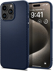 spigen liquid air navy blue for iphone 15 pro max photo