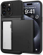 spigen slim armor cs black for iphone 15 pro photo
