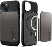 spigen slim armor magsafe gunmetal for iphone 14 plus photo