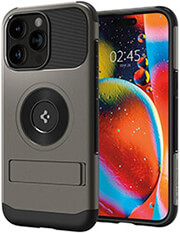 spigen slim armor magsafe gunmetal for iphone 15 pro photo