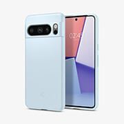 spigen thin fit mute blue for google pixel 8 pro photo spigen thin fit mute blue for google pixel 8 pro photo
