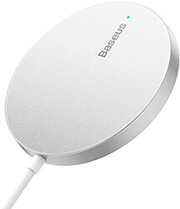 baseus simple mini3 magnetic wireless charger 15w silver photo