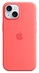 apple iphone 15 silicone case magsafe guava mt0v3 photo