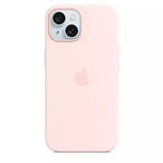 apple iphone 15 silicone case magsafe light pink mt0u3 photo