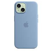 apple iphone 15 silicone case magsafe winter blue mt0y3 photo