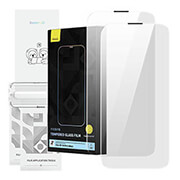 baseus iphone 14 pro corning tempered glass with built in dust filter photo