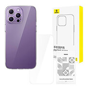 baseus iphone 14 pro clear case tempered glass photo