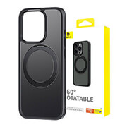 baseus iphone 15 plus magnetic case cyberloop series black photo