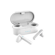 akai bte j10w leyka asyrmata bluetooth v50 in ear akoystika me metalliki basi