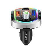 akai fmt 63bt fm transmitter kai fortistis me bluetooth fm micro sd 2 usb led kai hands free