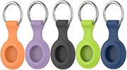 4smarts silicone case set for airtags green purple black blue orange photo