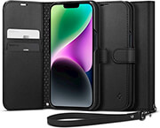 spigen iphone 14 wallet s black photo