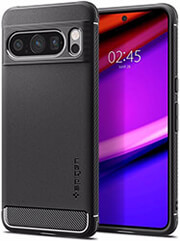 spigen rugged armor matte black for google pixel 8 pro photo