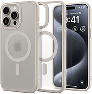 spigen ultra hybrid magsafe frost natural titanium for iphone 15 pro photo spigen ultra hybrid magsafe frost natural titanium for iphone 15 pro photo