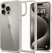spigen ultra hybrid natural titanium for iphone 15 pro max photo